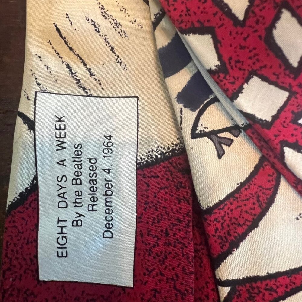 The Beatles Collection "Eight Days A Week" 100% Silk Tie